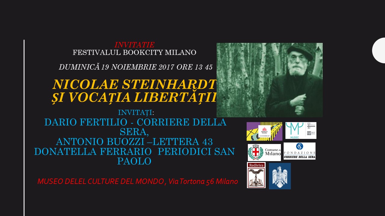 “Jurnalul fericirii” de N. Steinhardt va fi prezentat la Festivalul Internațional BOOKCITY din Milano
