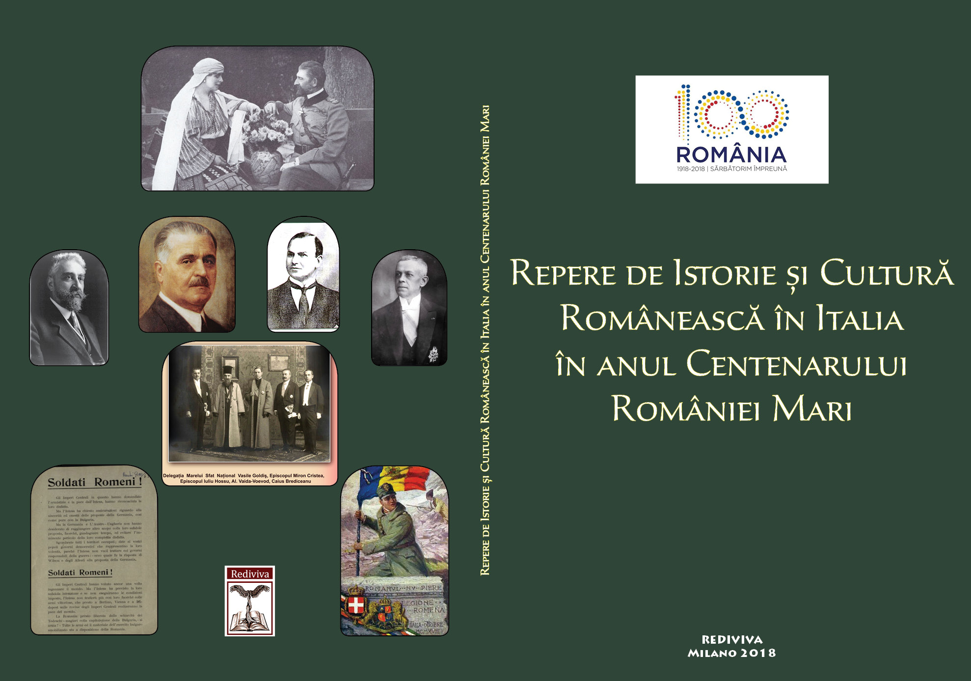 Apariție editorială Rediviva: Repere de istorie și cultură românească în Italia  anul Centenarului României Mari
