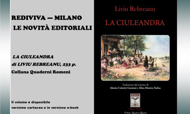 Apariție editorială în limba italiană: volumul “CIULEANDRA” de Liviu Rebreanu publicat de Rediviva – 2020