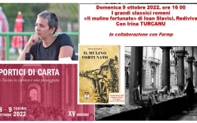 Scriitoarea și traducătoarea Irina Țurcanu participă la Festivalul “Arcade de hârtie” din Torino, a XV-a ediție