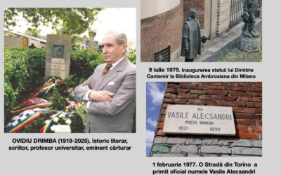 Profesorul Ovidiu Drimba și inițiativele românești din Italia anilor ’70. De la statuia lui Dimitrie Cantemir la Milano la strada „Vasile Alecsandri” din Torino