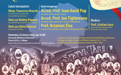 Milano marchează Ziua Basarabiei printr-o conferință susținută de Ioan-Aurel Pop, Președintele Academiei Române, și Ion Tighineanu, Președintele Academiei de Științe a Moldovei