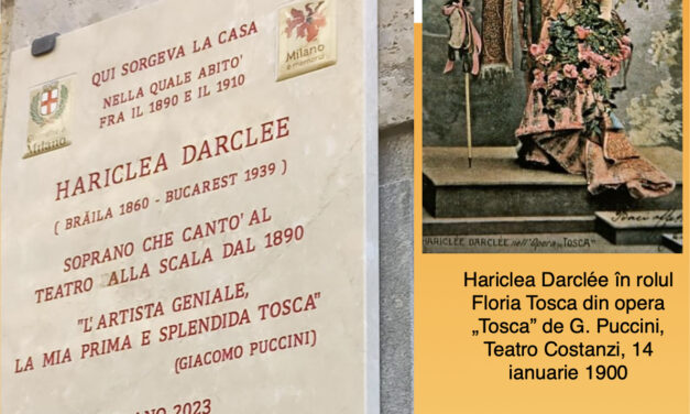 166 de ani de la nașterea sopranei Hariclea Darclée.  “Prima Tosca” în memoria orașului Milano