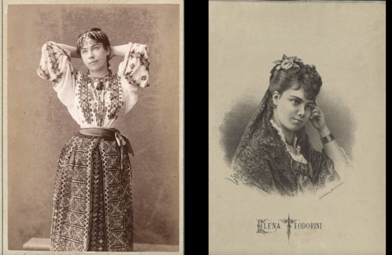 Elena Teodorini a Milano (1885): L’orgoglio del costume tradizionale romeno in una fotografia d’archivio