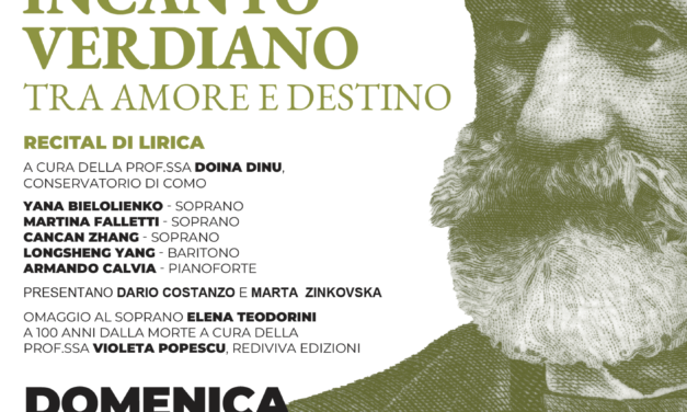 Farmecul Verdian: Recital de muzică lirică la Caglio, în memoria lui Giuseppe Verdi și a Elenei Teodorini