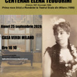 Milano și San Marino o omagiază pe prima soprană a României care a cântat la Teatrul Scala