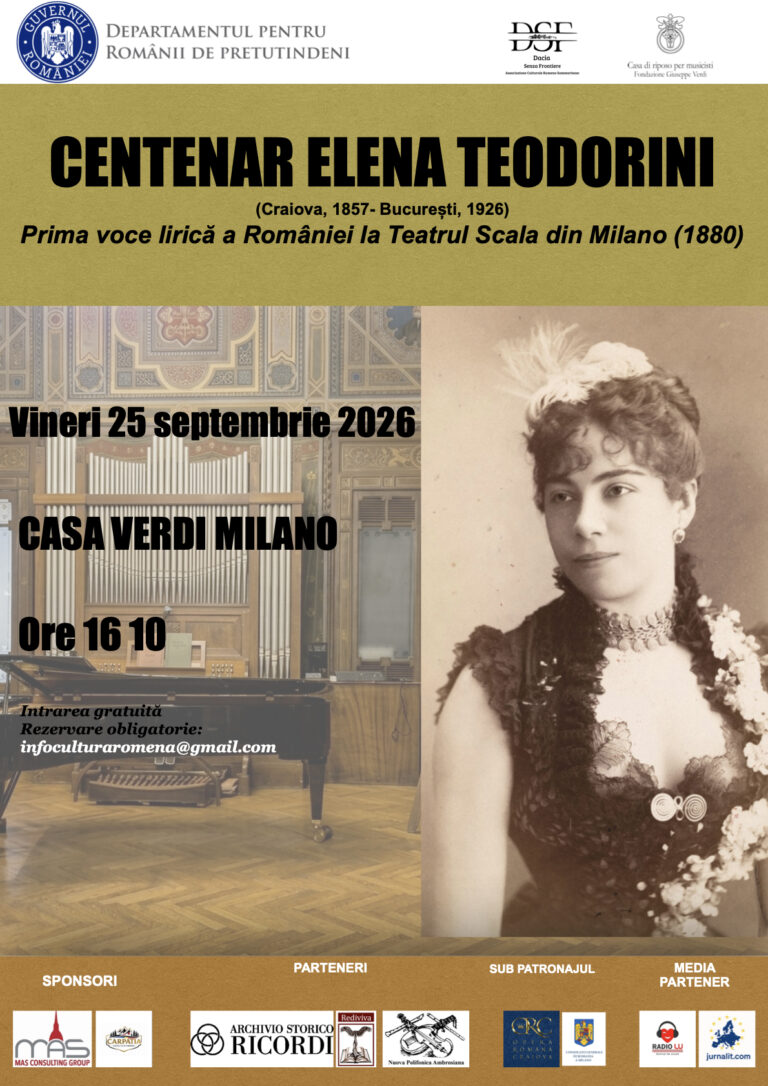 Milano și San Marino o omagiază pe prima soprană a României care a cântat la Teatrul Scala