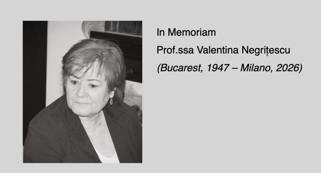ADDIO, CARA VALENTINA